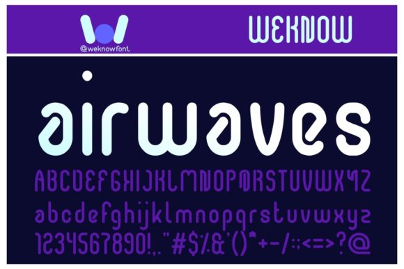 Airwaves: The Techno Display Font Redefining Modern Visual Communication