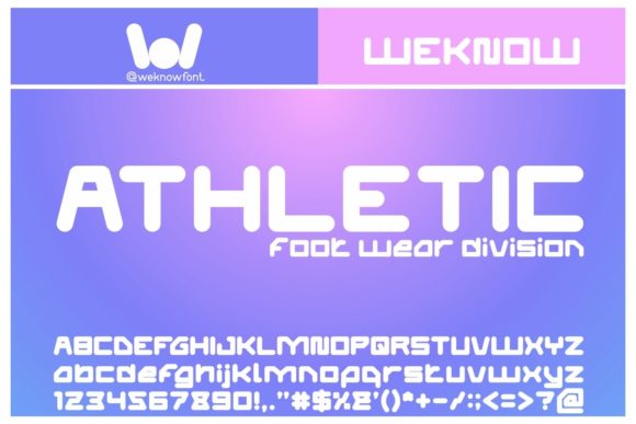 Athletic: A Futuristic Display Font for Modern Design