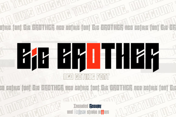 Big Brother: A Bold Neo-Gothic Display Font for Assertive Design