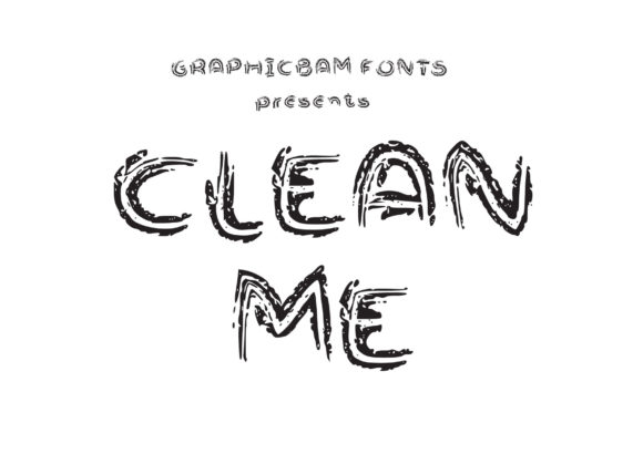 Clean Me: A Brushed Display Font for Modern Creative Projects