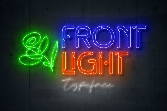 Front Light: A Modern Display Font for Spectacular Designs