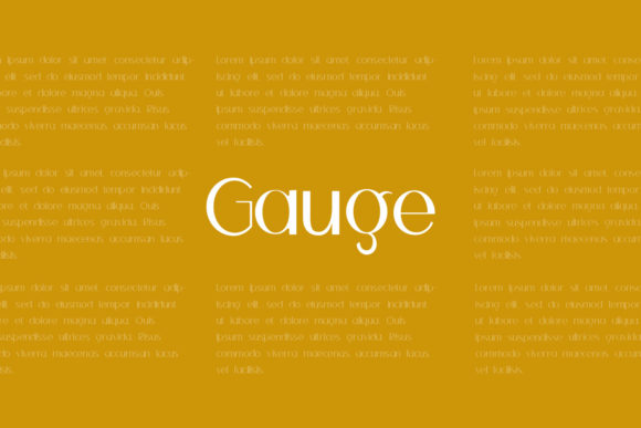 Gauge: The Modern Display Font for Bold Visual Impact