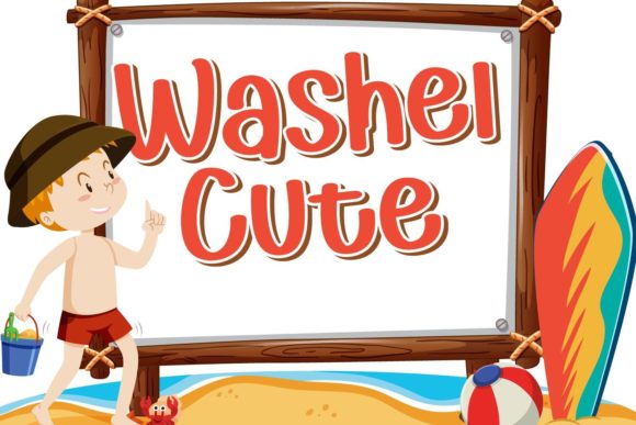 Washel Cute: The Display Font That Brings Youth and Joy to Your Designs